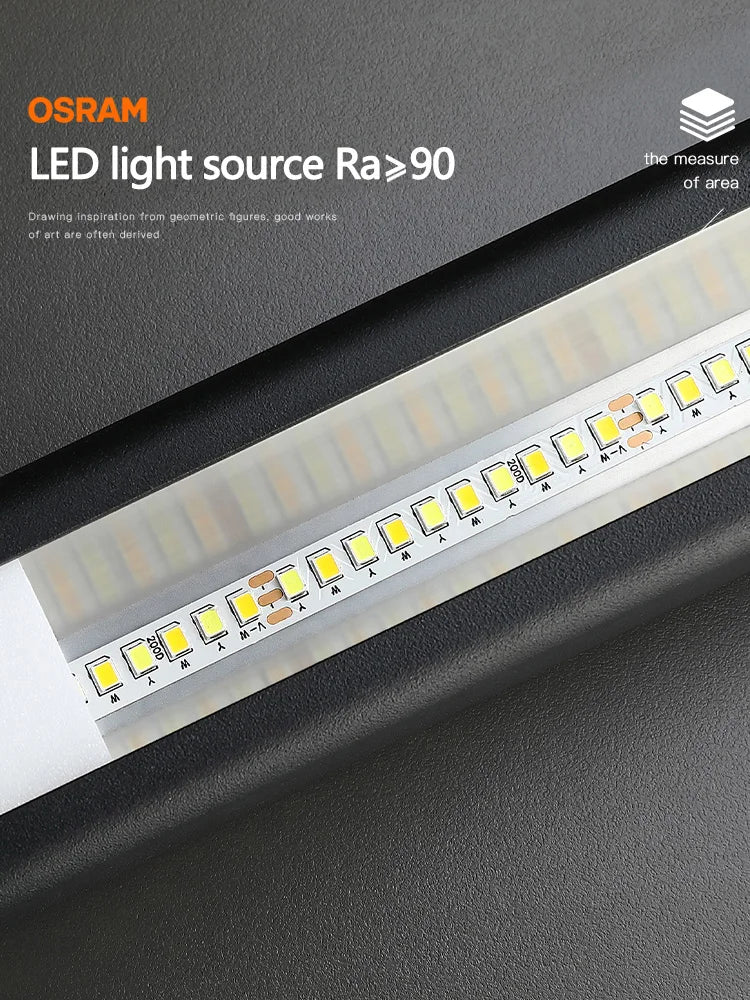 Afralia™ Modern Aluminum Chandelier Strip, Minimalist Nordic Design for Dining Table, Bar