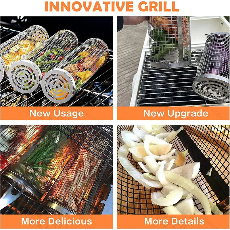 Afralia™ Grilling Basket: Ultimate BBQ Tool for Fish, Vegetables, and More
