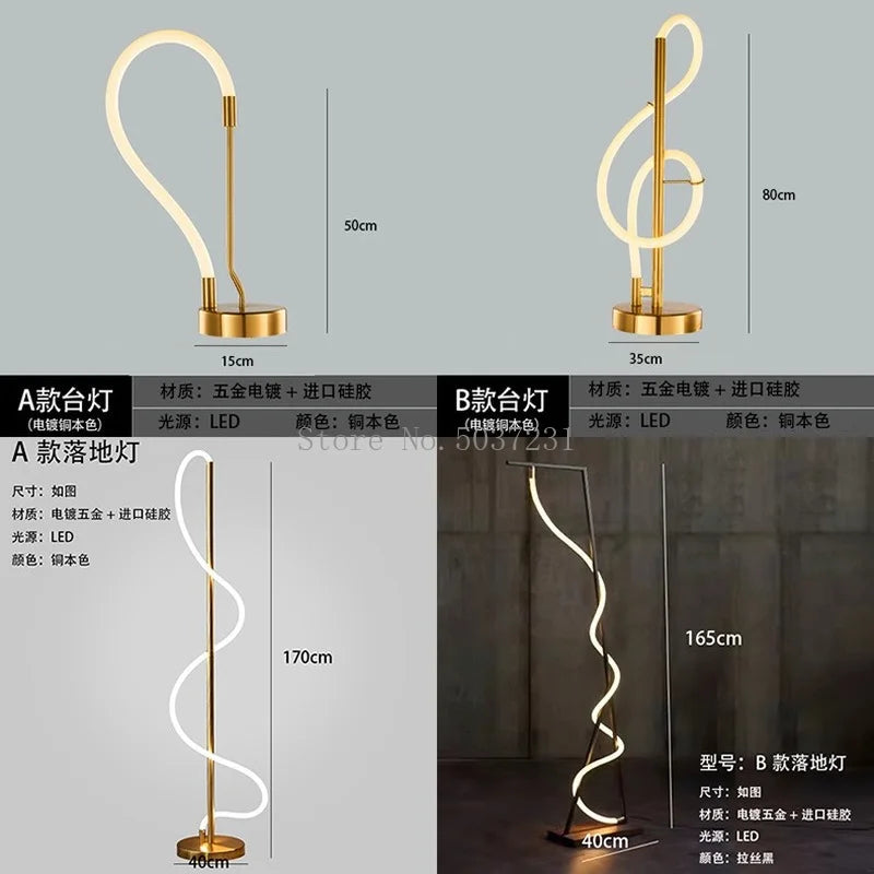 Afralia™ Minimalist LED Floor Lamp for Living Room & Bedroom