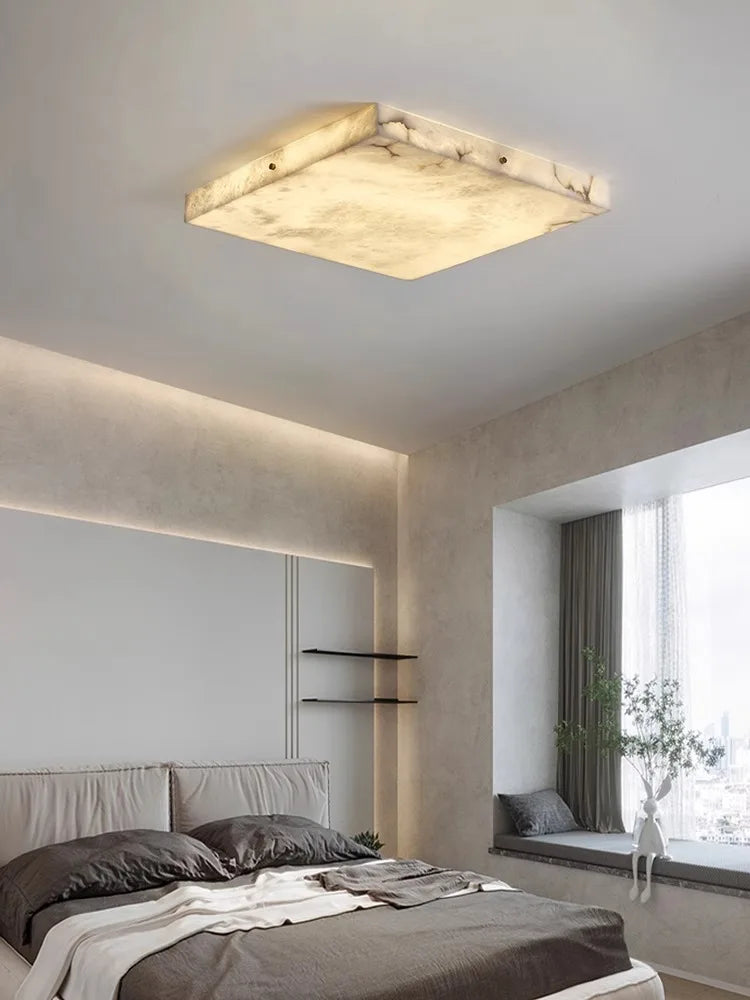 Afralia™ Spanish Marble Ceiling Light for Luxe Living Room Décor.