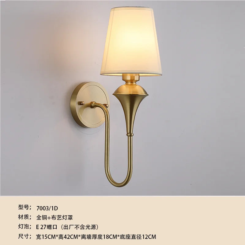 Afralia™ Copper Glass LED Wall Sconce, Black/Gold Luxury Minimalist for Living Room & Bedroom