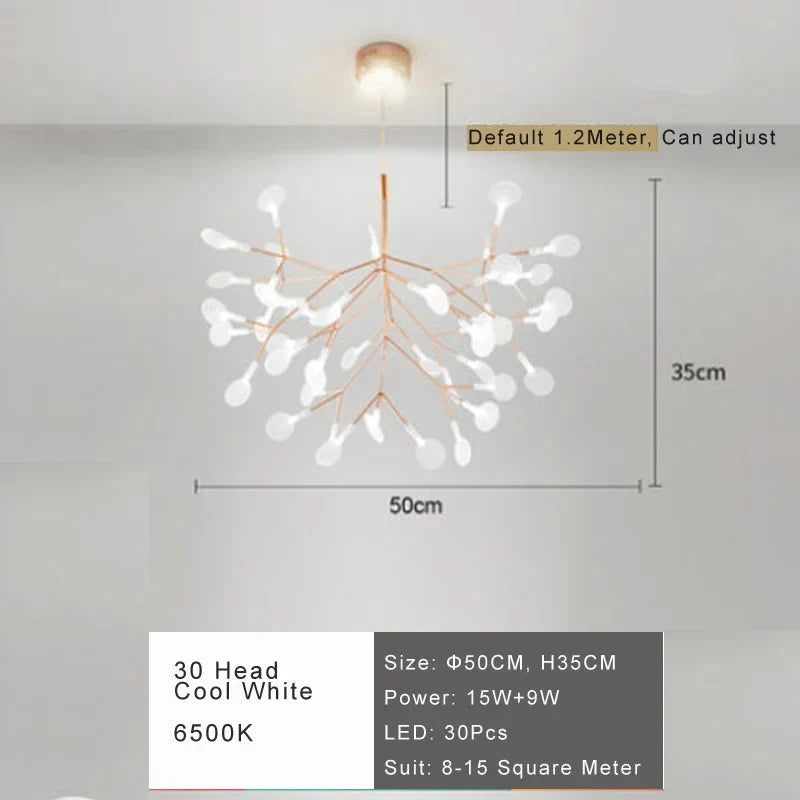 Afralia™ FireWorm Pendant Light: Modern Living Room Chandelier, Bedroom Decor Hanging Fixture
