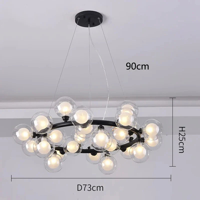 Afralia™ Modern LED Pendant Light Chandeliers for Living Room Dining Room Home Decor