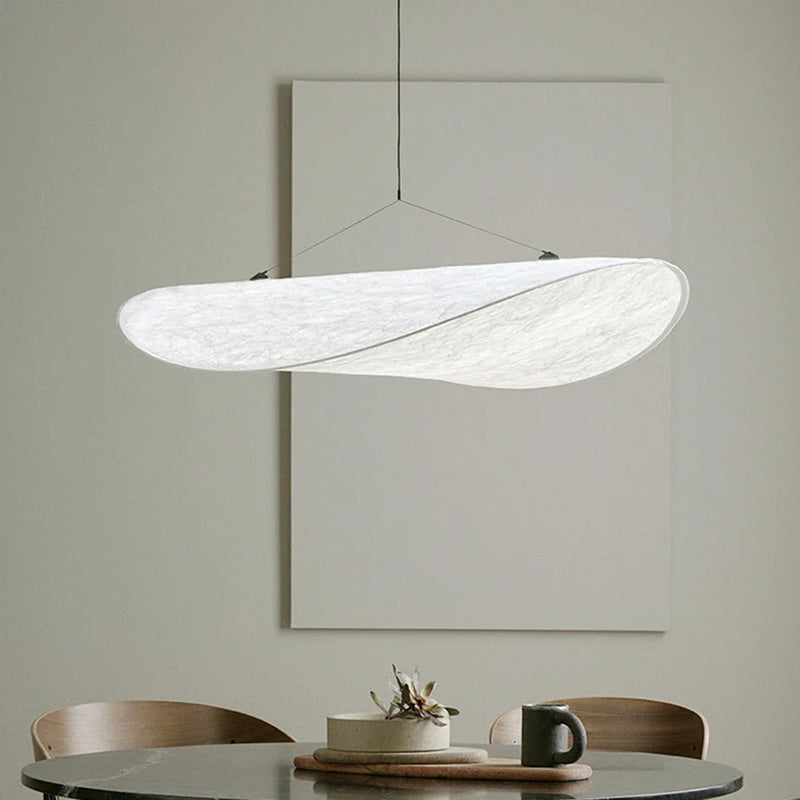 Afralia™ Modern Silk Fabric Pendant Light: Nordic Chandelier for Living Room Bedroom.