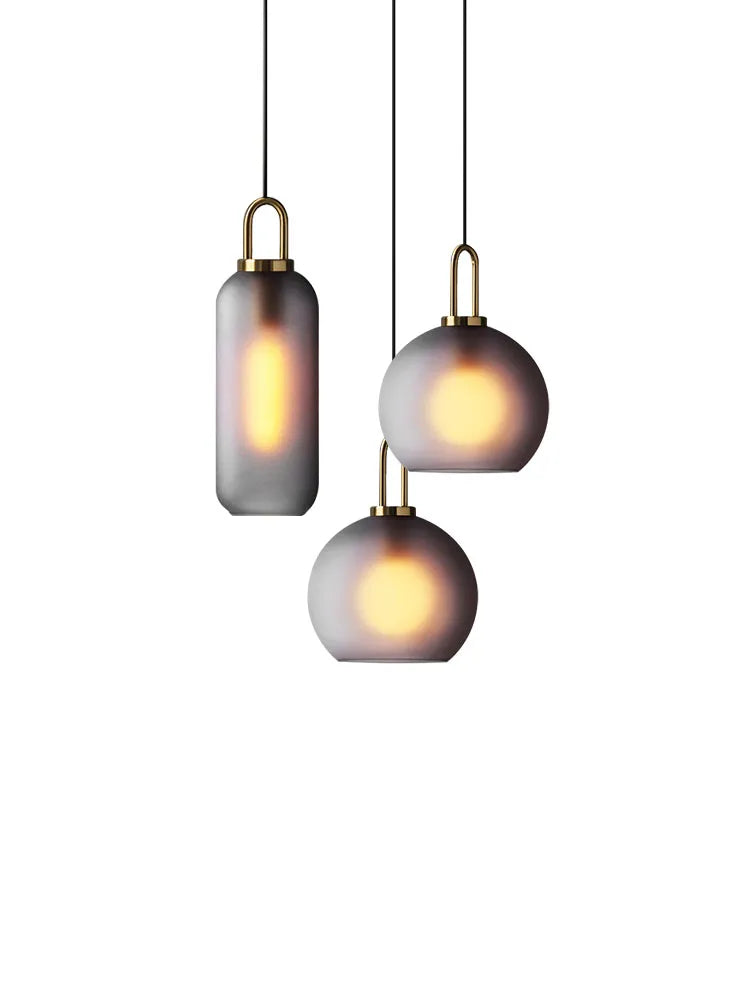 Afralia™ Glass Staircase Chandelier: Luxury LED Large Chandelier for Living & Dining Room