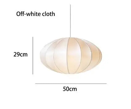 Afralia™ Fabric Pendant Light for Living Dining Bed Room - Vintage Style