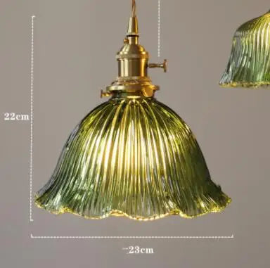 Afralia™ Blue Glass Pendant Lights for Bedroom Dinning Living Room