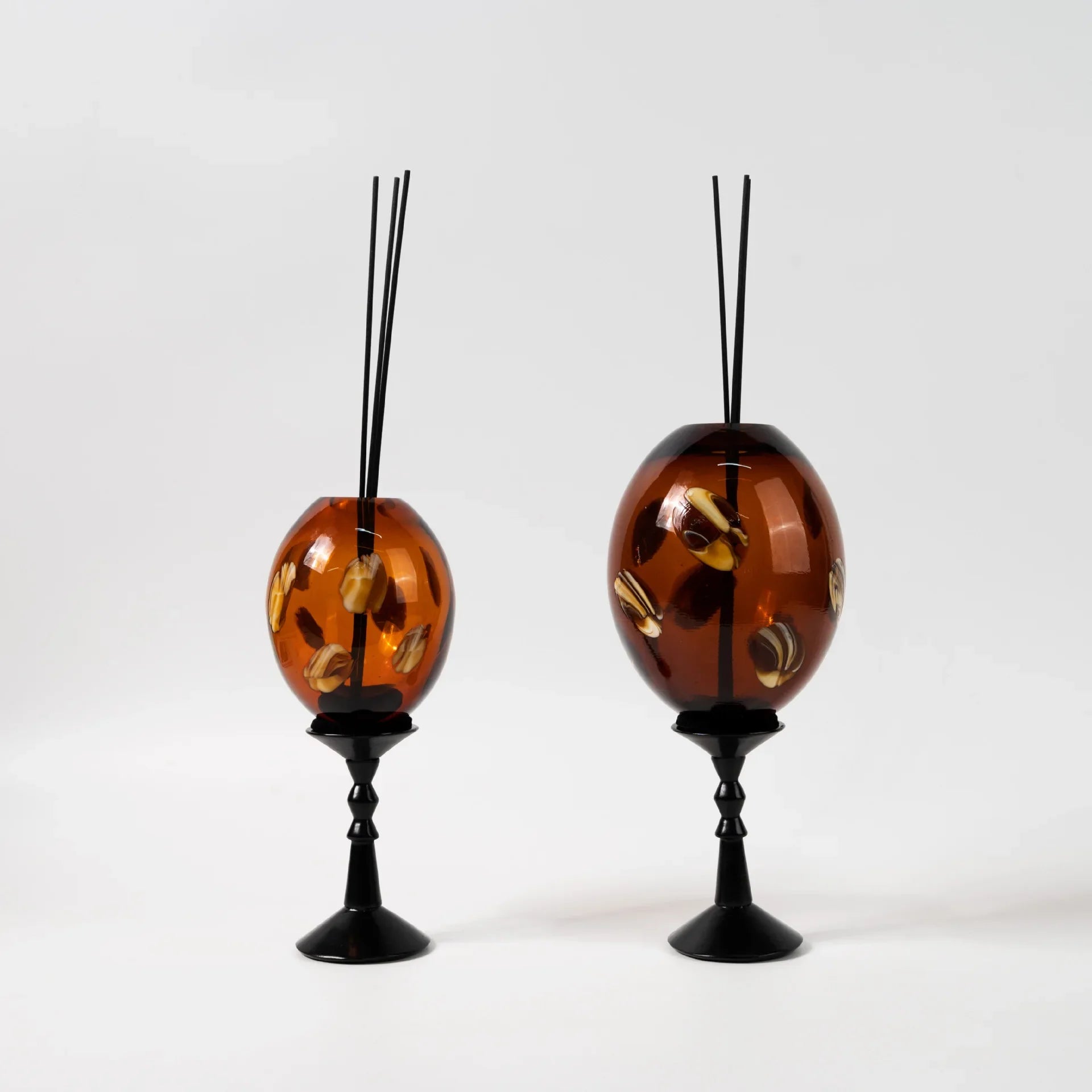 Afralia™ Geometric Circle Glass Vase Candlestick Home Decor