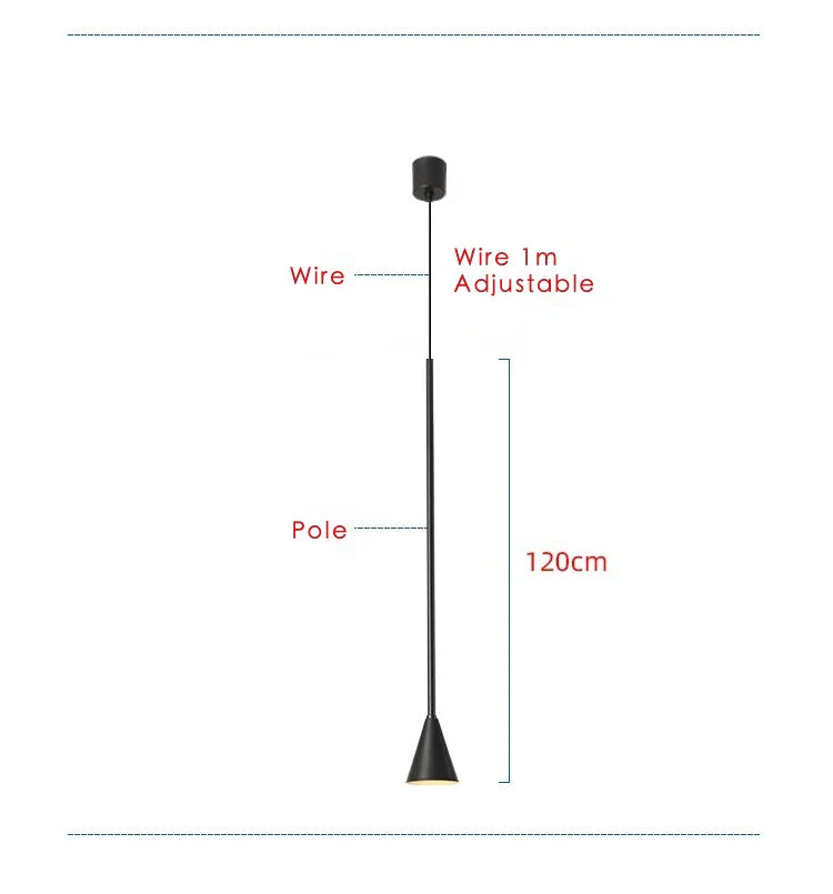 Afralia™ Minimalist Copper Pendant Lights Adjustable Gold Black Hanging Lamp