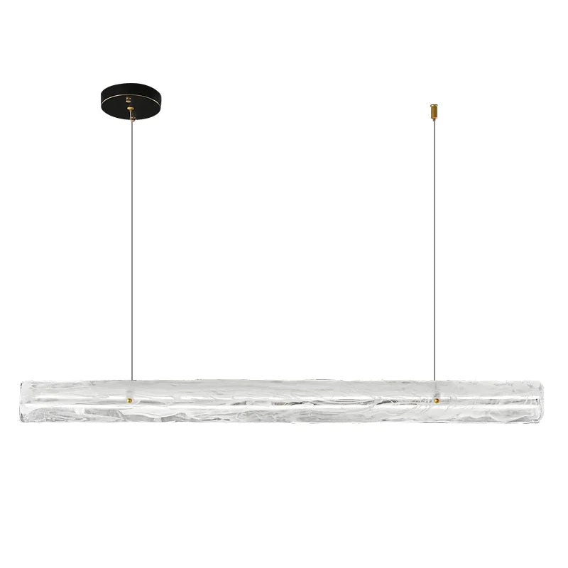 Afralia™ Long Strip LED Chandelier: Modern Luxury Table Lamp for Dining, Bar, and Front Desk