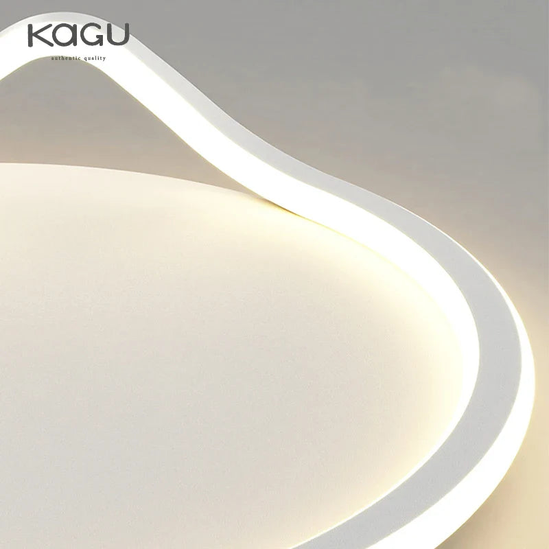Afralia™ Geometry Round LED Ceiling Light for Home Decor