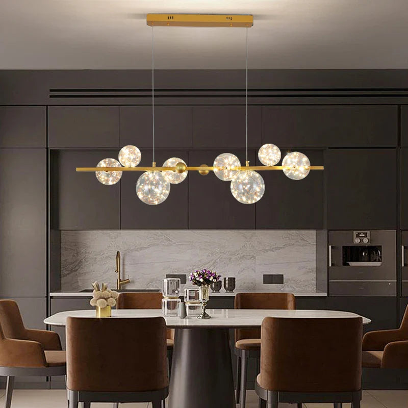 Afralia™ LED Chandelier: Luxury Interior Lighting for Modern Living, Kitchen, or Dining Room