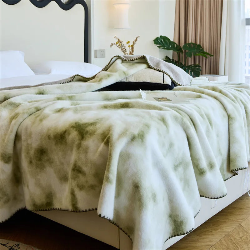 Afralia™ Faux Mink Fur Cozy Sofa Blanket | Luxe Winter Bed Décor