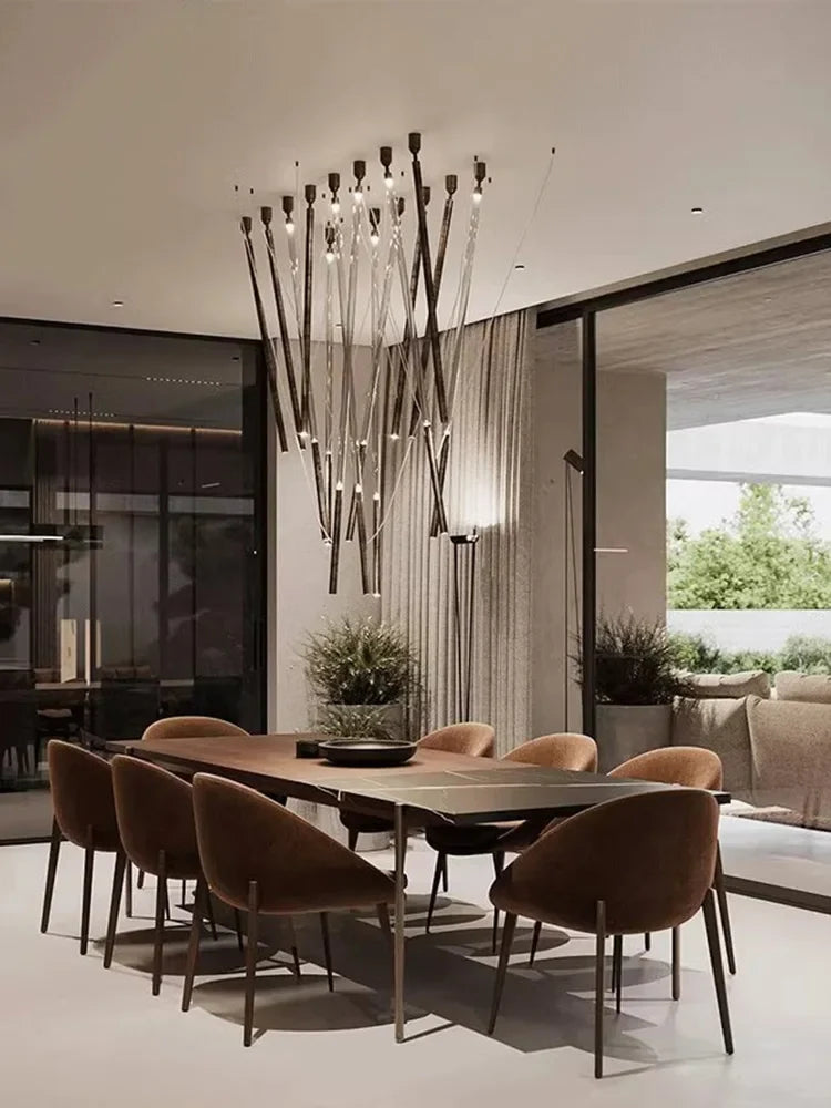 Afralia™ Industrial Nordic LED Pendant Light for Dining Room Decor