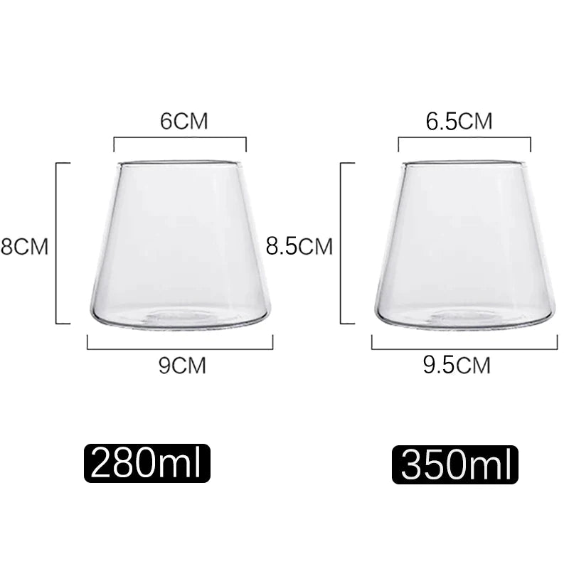 Afralia™ Mountain Glass Cup Set - Creative Japanese Design for Juice, Tea, Wine, Coffee