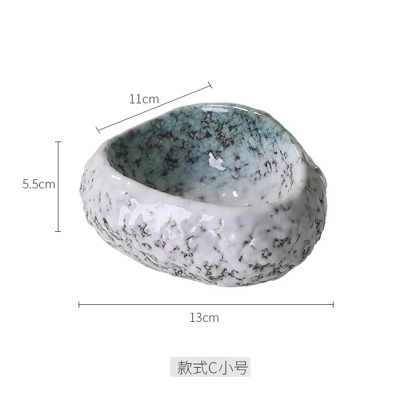 Afralia™ Ceramic Dessert Sashimi Ice Cream Snack Sushi Plate Dinner Serving Fruit Tray