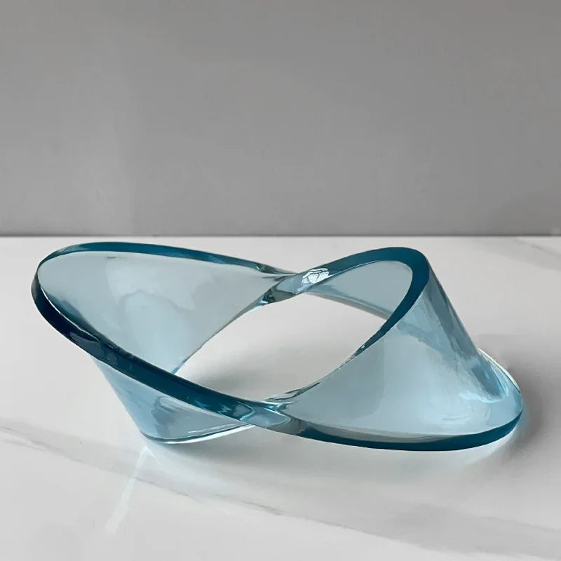 Afralia™ UFO Geometric Acrylic Decorative Item - Abstract Handicrafts Figurine