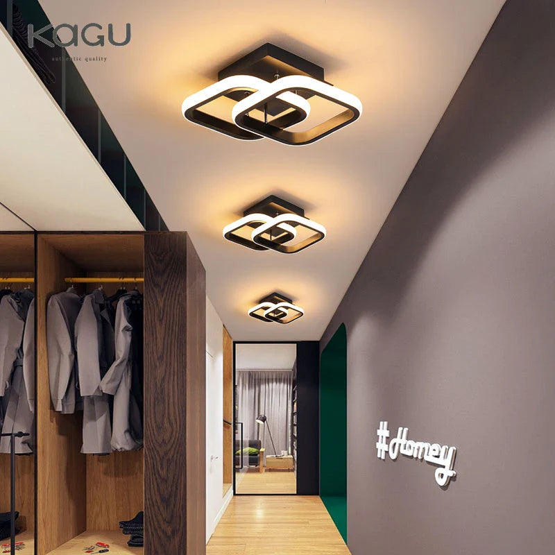 Afralia™ LED Ceiling Lamp for Modern Spaces - Minimalist Indoor Lighting