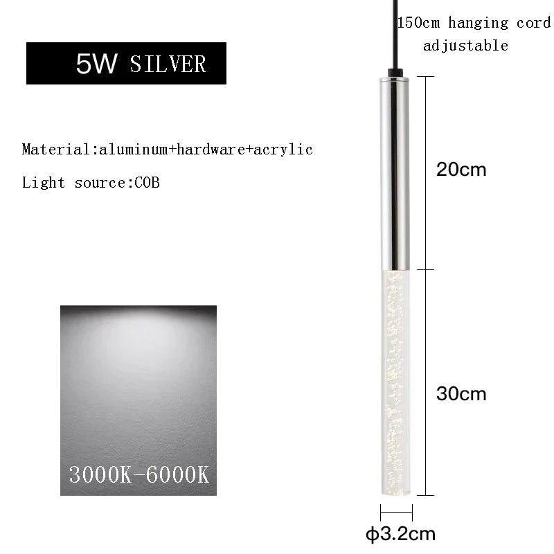 Afralia™ Modern Black Cylinder Pendant Lights for Kitchen Island & Bar