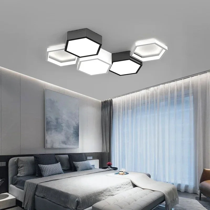 Afralia™ Smart LED Dimmable Chandelier Modern Ceiling Lamp Lighting