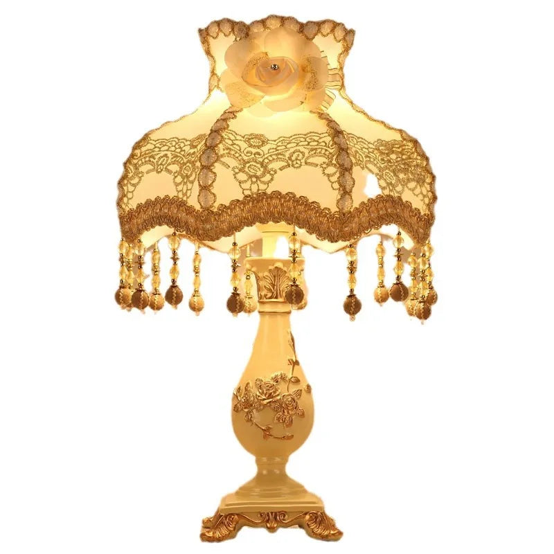 Afralia™ Nordic Princess Vintage Table Lamp for Bedroom and Living Room Décor