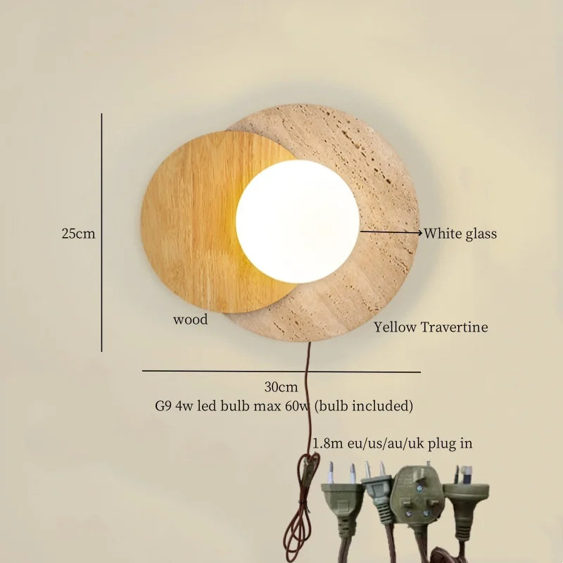 Afralia™ Nordic LED Wall Lamps for Bedroom Decoration - Minimalist Design - Pull Chain Switch