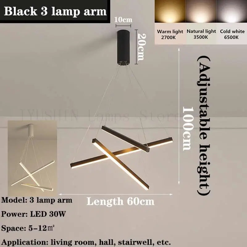 Afralia™ LED Chandelier for Modern Duplex Interior, Loft Decor, Living & Dining Room Lighting