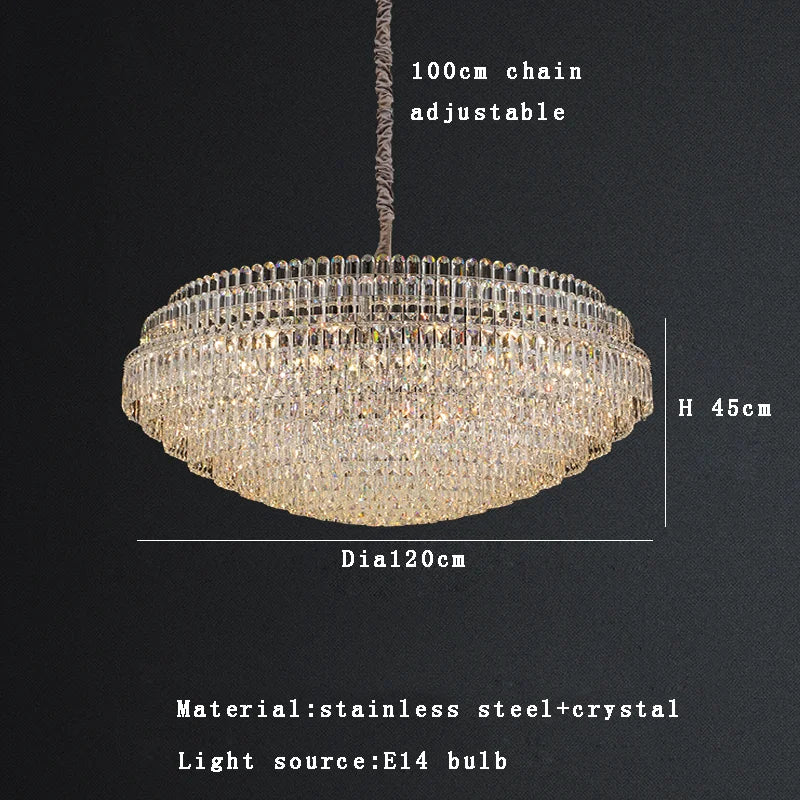 Afralia™ Round Silver Crystal Pendant Lights Creative Lighting 2025 - Home Decor Bedroom Renovated House
