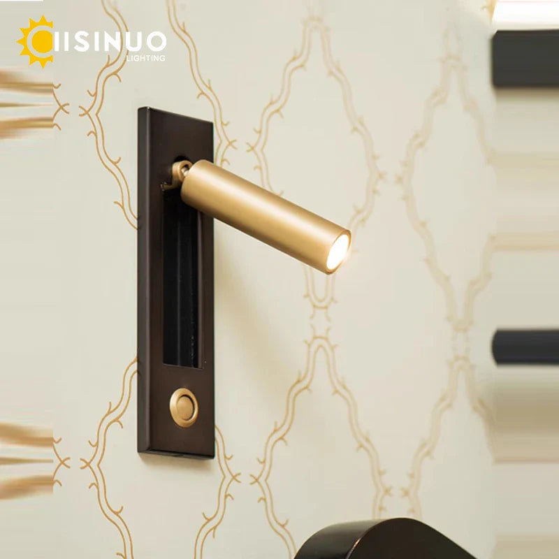 Afralia™ Rotating LED Wall Lamp for Bedroom & Hallway Lighting