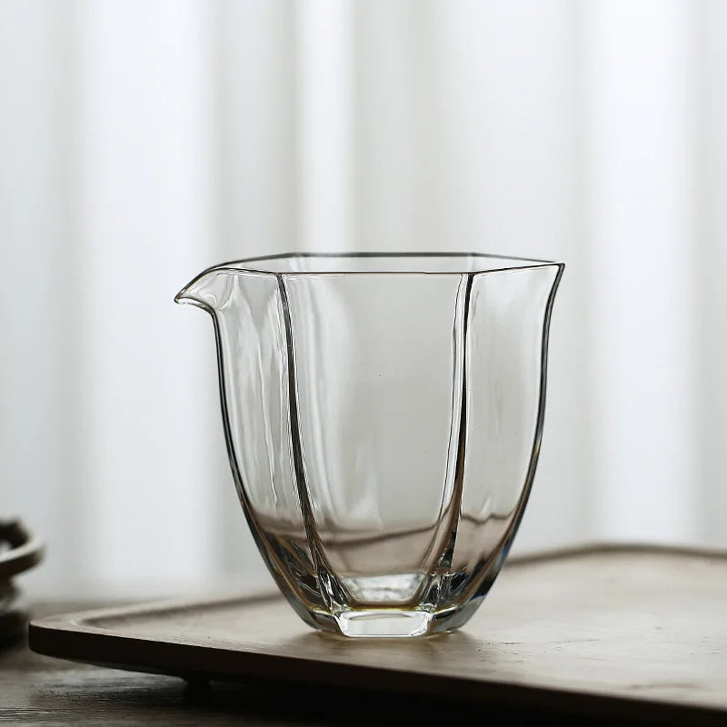 Afralia™ Hexagon Sake Glass Cup 200ml - Japanese Style Tea Master Cup