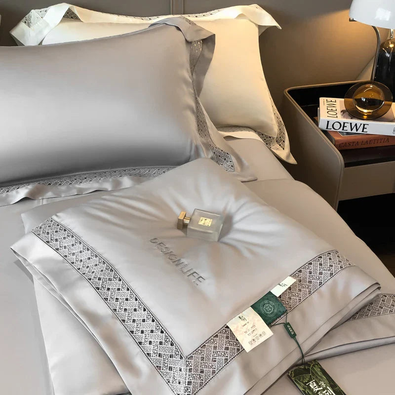 Afralia™ Eucalyptus Fiber Summer Quilt Bedding Set with Wide Edge & Silky Cool Feel