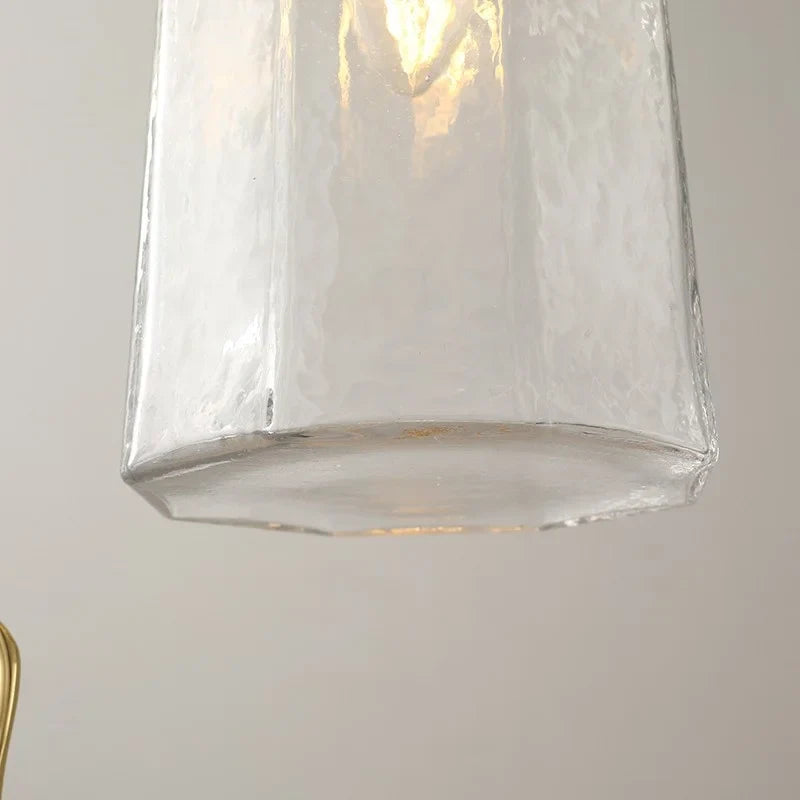 Afralia™ Copper Glass LED Pendant Lights Modern Hanging Lamp for Bar Bedroom Living Room