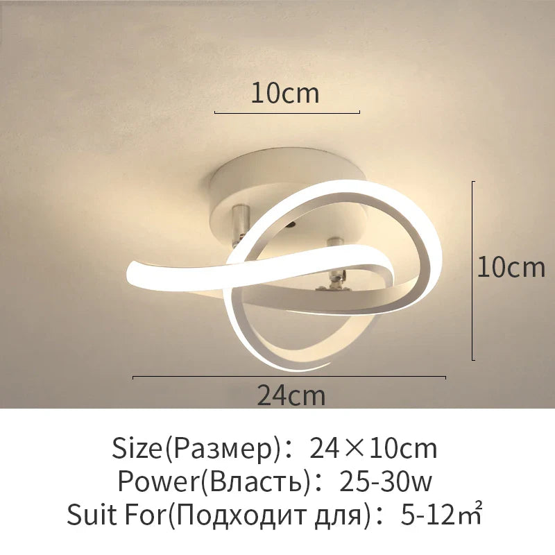 Afralia™ LED Surface Mounted Aisle Ceiling Lights for Home Lighting
