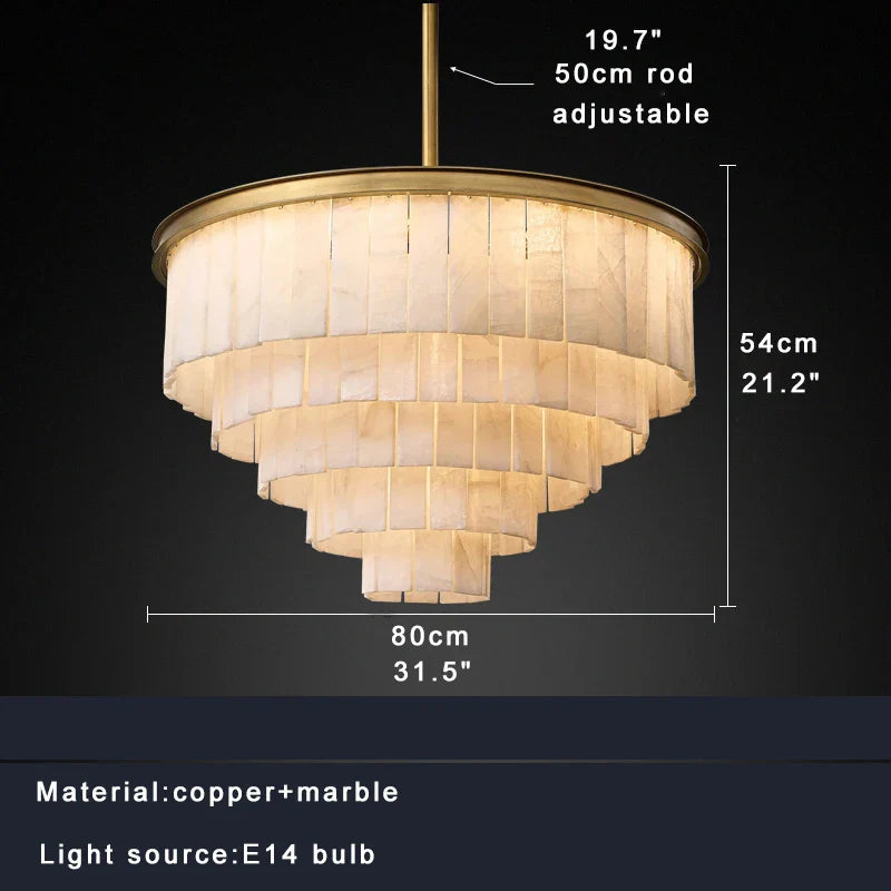 Afralia™ Marble Pendant Light - Luxury Stone Hanging Lamp for Kitchen Island & Dining Room