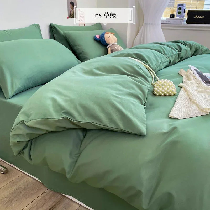 Afralia™ Comfort King Size Bedding Set: Soft Duvet Cover & Pillowcases, Affordable & Durable