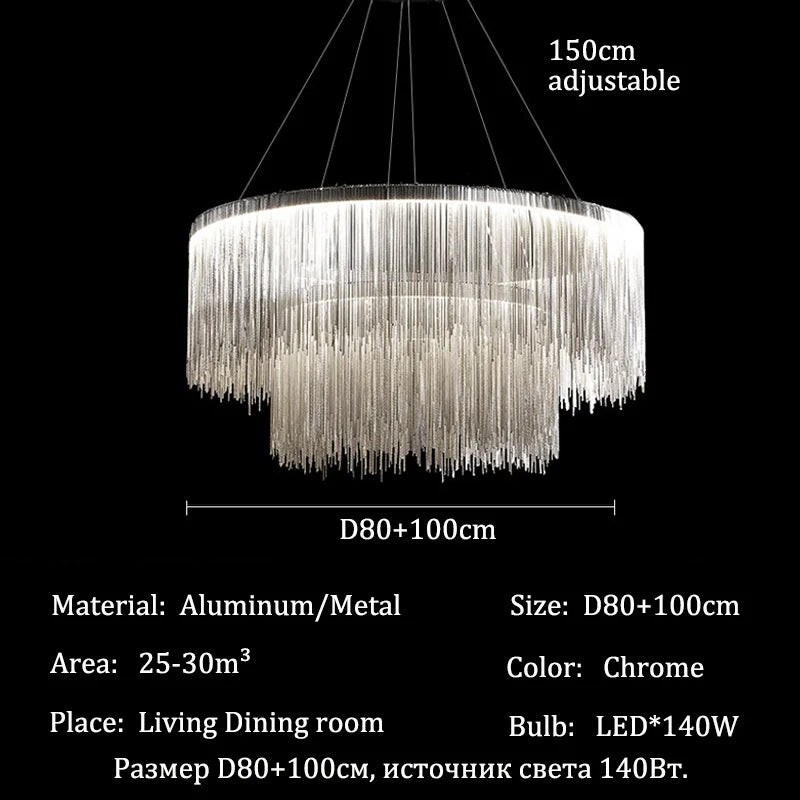 Afralia™ Luxury Chandeliers for Living Room Ceiling Lighting Żyrandol