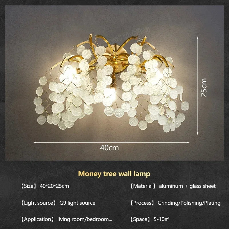 Afralia™ Nordic Crystal LED Wall Light: Modern Gold Living Room Decor & Bedroom Bedside Lamp