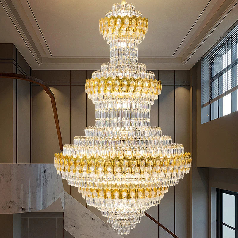 Afralia™ Deluxe Crystal Chandelier for Chic European Villa Living Room & Hotel Luxury