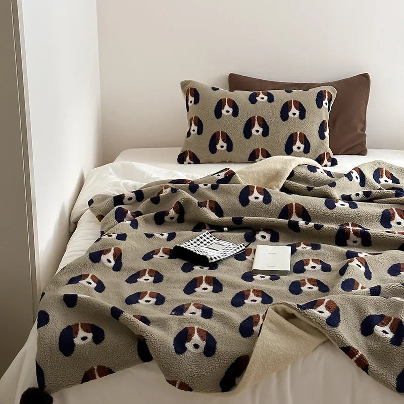 Afralia™ High Grade Sheep Rollie Loop Fleece Warm Sofa Blanket - Fluffy & Cozy Bed Throw