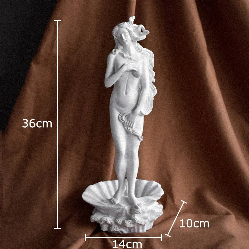 Afralia™ Mythical Goddess Resin Sculpture Desk Ornament Figurine Room Decor