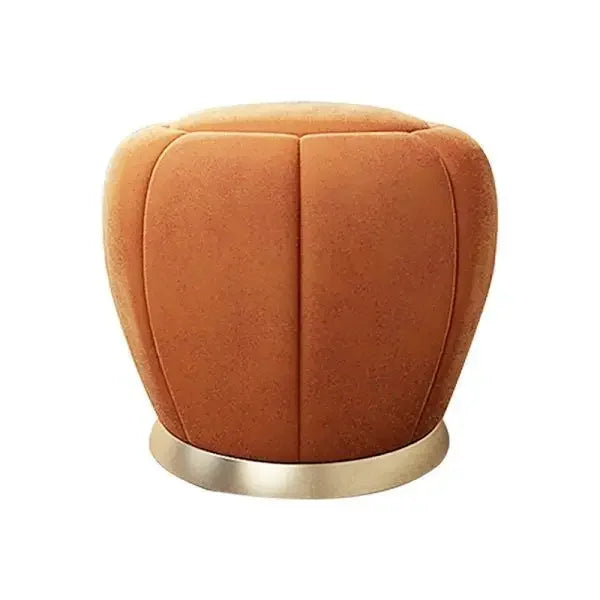 Afralia™ Nordic Luxury Bedroom Makeup Stool Ottoman, Solid Wood Vanity Chair Elegant Living Room Furniture