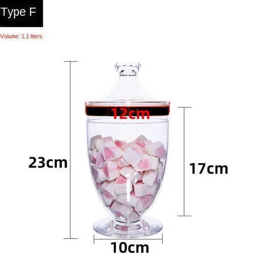 Afralia™ Acrylic Candy & Spice Jar Set for Kitchen Food Storage