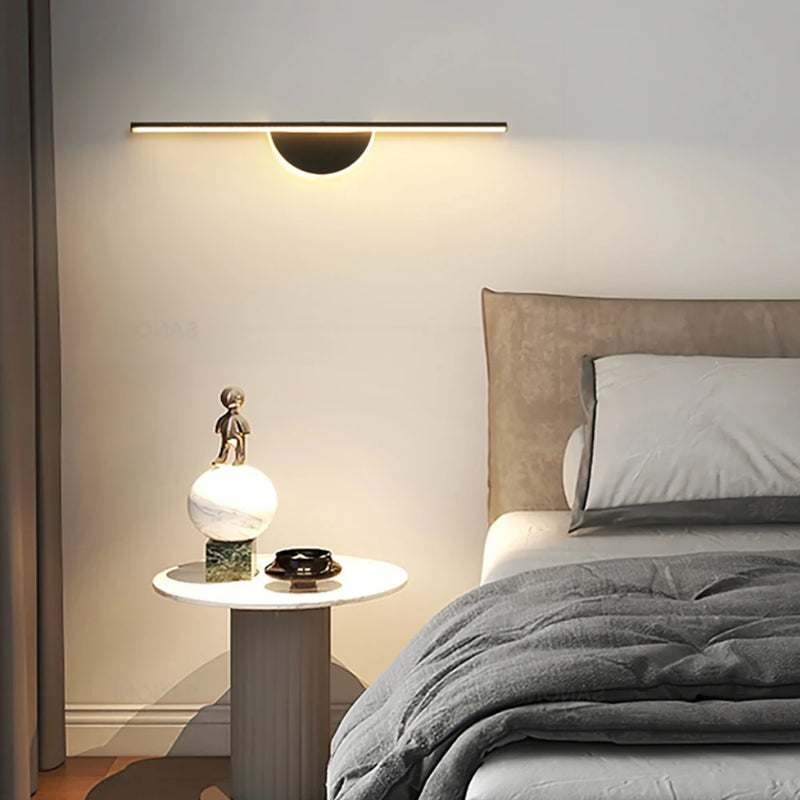 Afralia™ Modern LED Wall Light Bathroom Hardware Lamp Bedroom Bedside Background