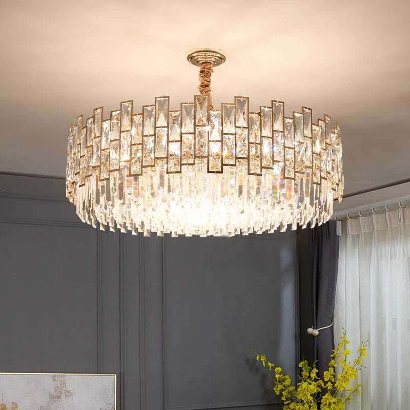 Afralia™ Crystal Chandelier: Postmodern Light Luxury for Living Room, Bedroom, Kitchen.