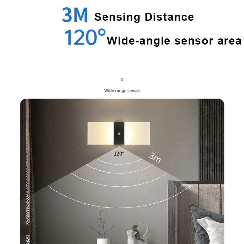 Afralia™ Rechargeable Motion Sensor Wall Lamp for Indoor Lighting