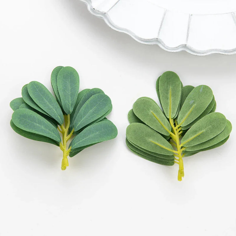 Afralia™ Silk Peanut Leaves Fake Green Plants for DIY Wedding Christmas Home Decor