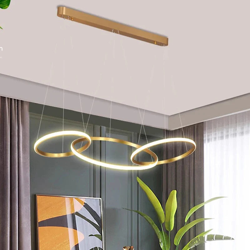 Afralia™ Modern LED Pendant Light Chandeliers for Living Room and Dining Room