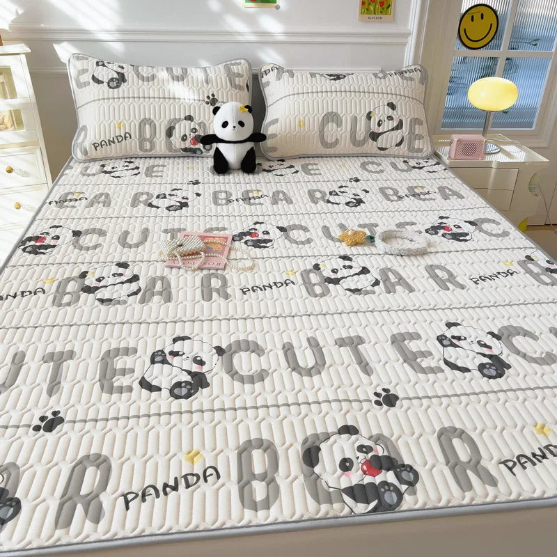 Afralia™ Super Thick Latex Queen Mattress Pad for Cool Summer Nights