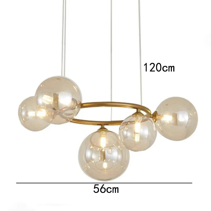 Afralia™ Nordic Dining Room Pendant Light Chandelier for Living Room