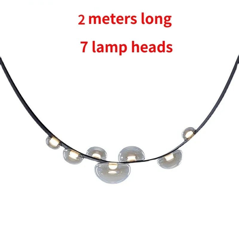 Afralia™ Leather LED Pendant Lamp: Modern Lighting for Living Room, Hall, and Villa